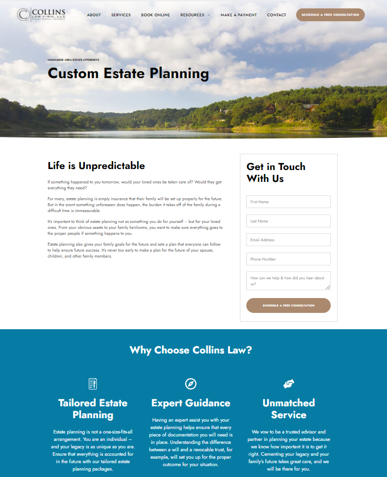 Civille Lead Gen Landing Pages to improve lead quality