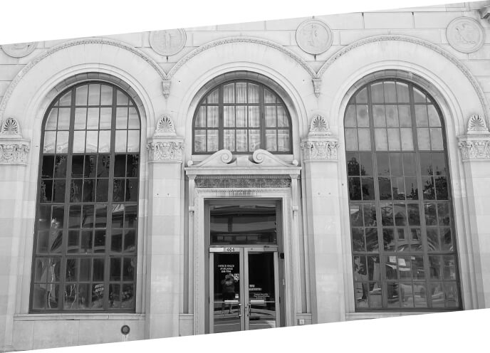 Front of a building