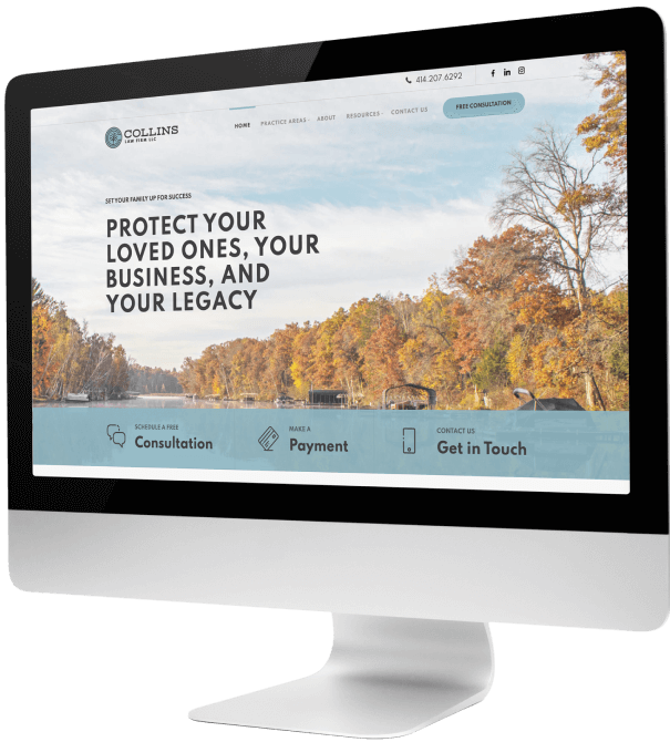 Collinslaw website imac