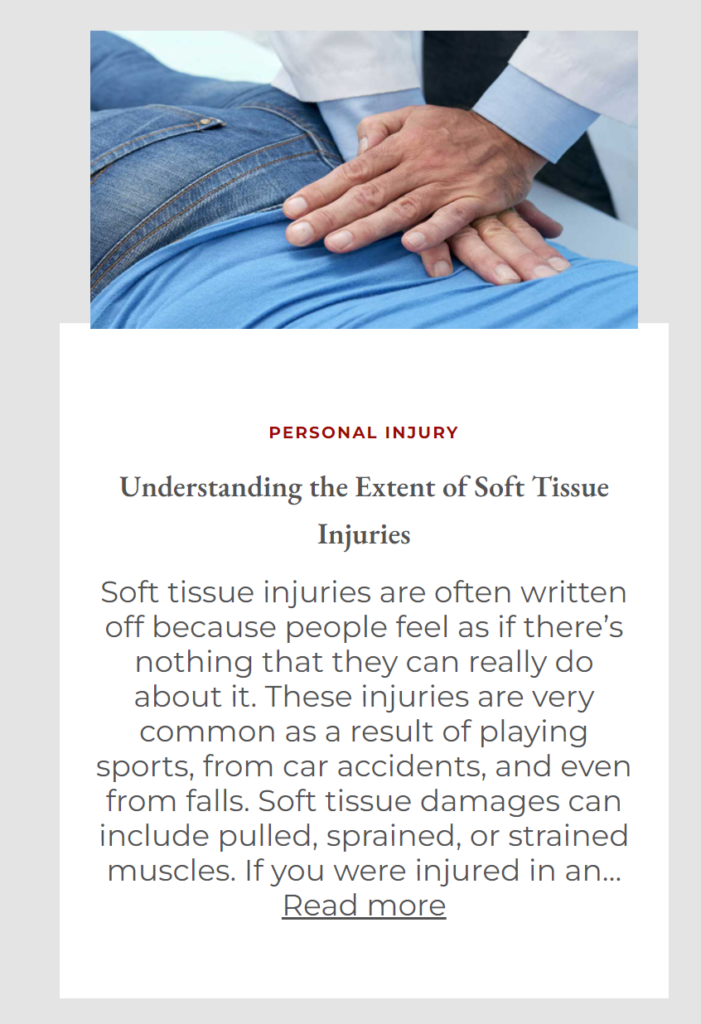 personal injury attorney content