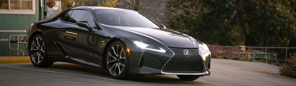 Lexus LC gray side view