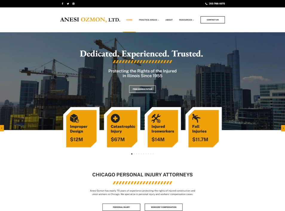 Anesi Ozman website screenshot