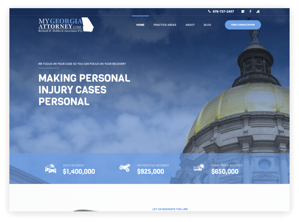 Richard Hobbs and Associates website screenshot