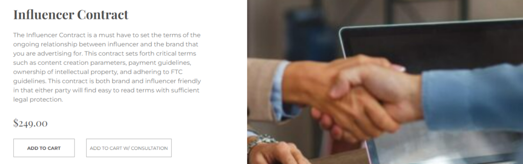 Civille Thankful Blog - Influencer Contract A Burris Law