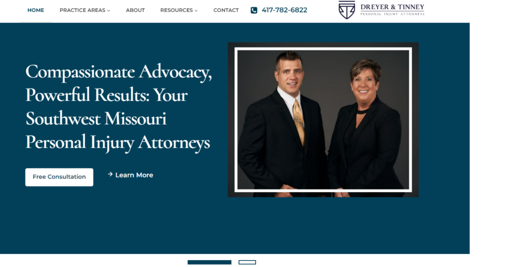 Civille Best PI Law Firm Websites - Dreyer & Tinney