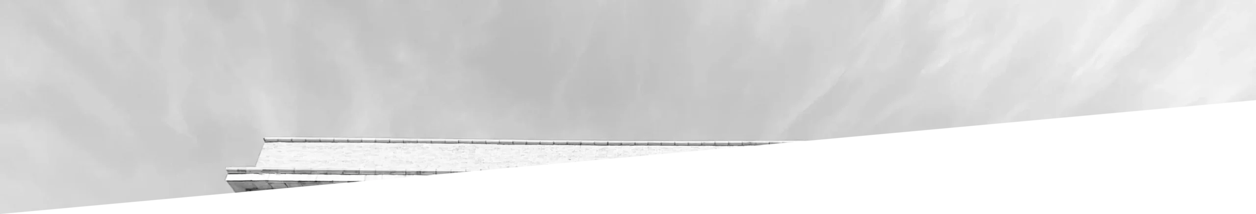 a black and white photo of a roof