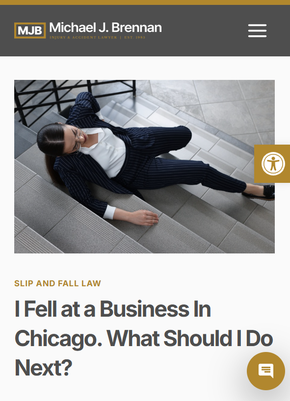 blog post about slip and fall injuries in chicago