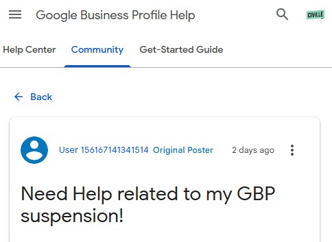 GBP Suspension Community post