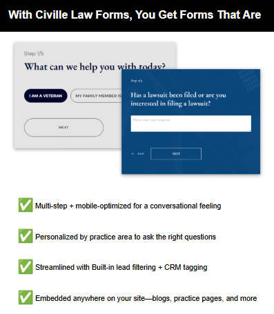 Civille Law Forms Email Example