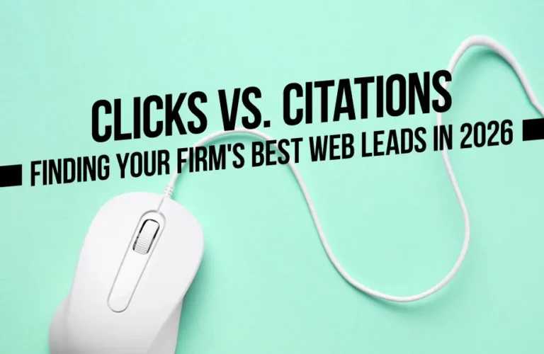 Clicks vs. Citations: Finding Your Firm’s Best Web Leads in 2026