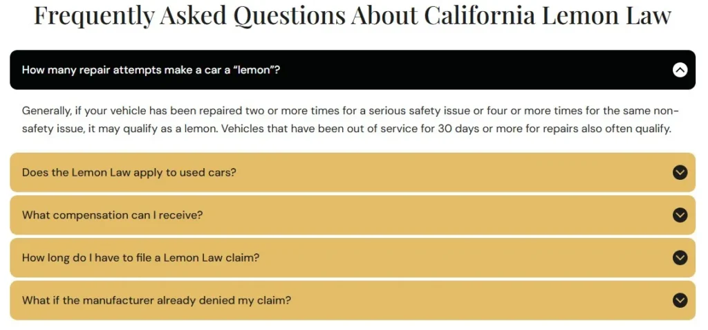 FAQ with schema civille site upgrades