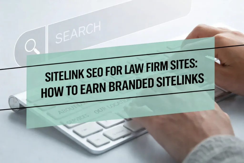 Sitelink SEO for Law Firm Sites: How to Earn Branded Sitelinks
