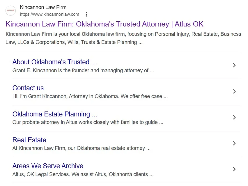 Kincannon Site Links