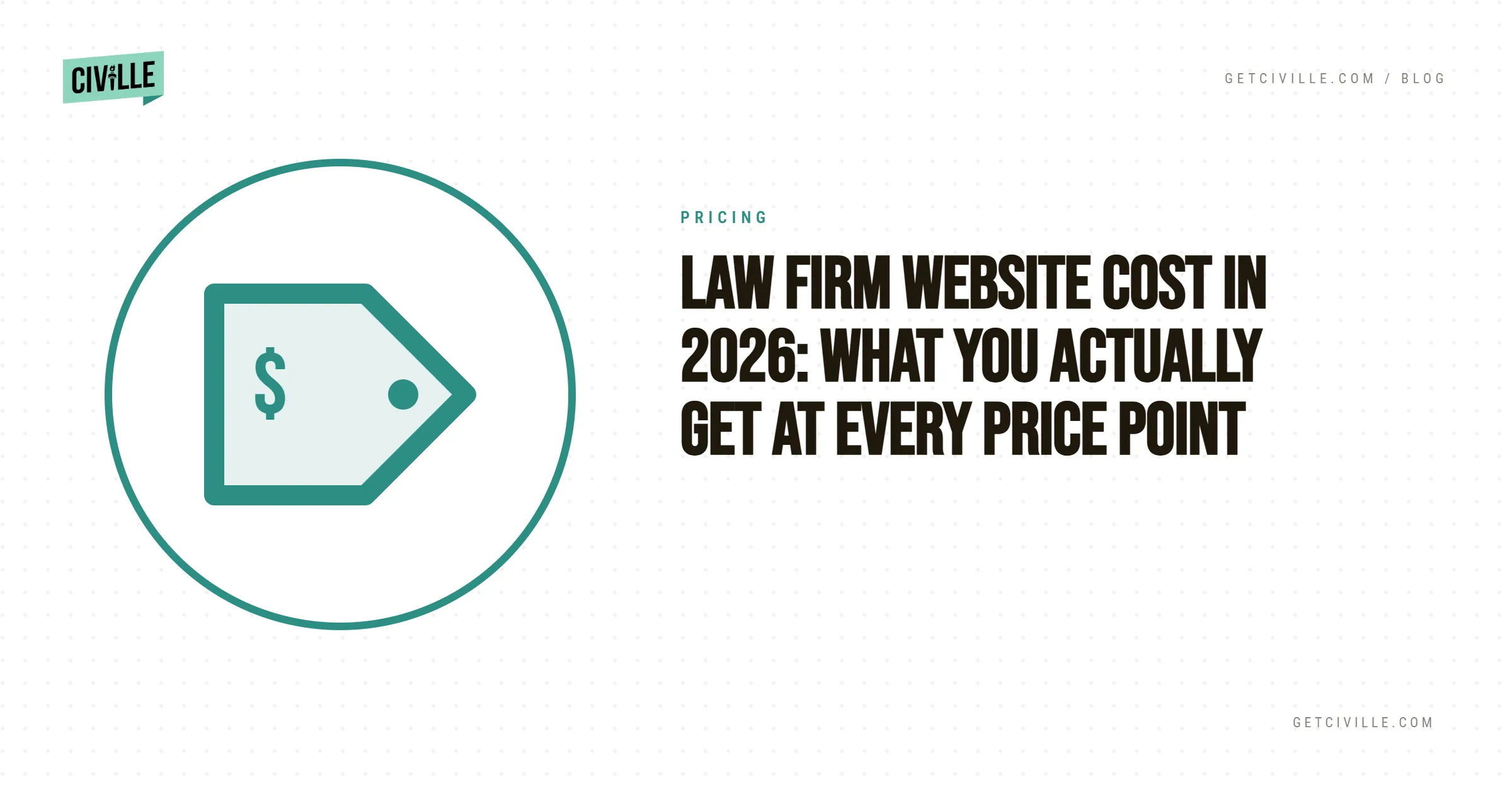 Law Firm Website Cost in 2026: What You Actually Get at Every Price Point