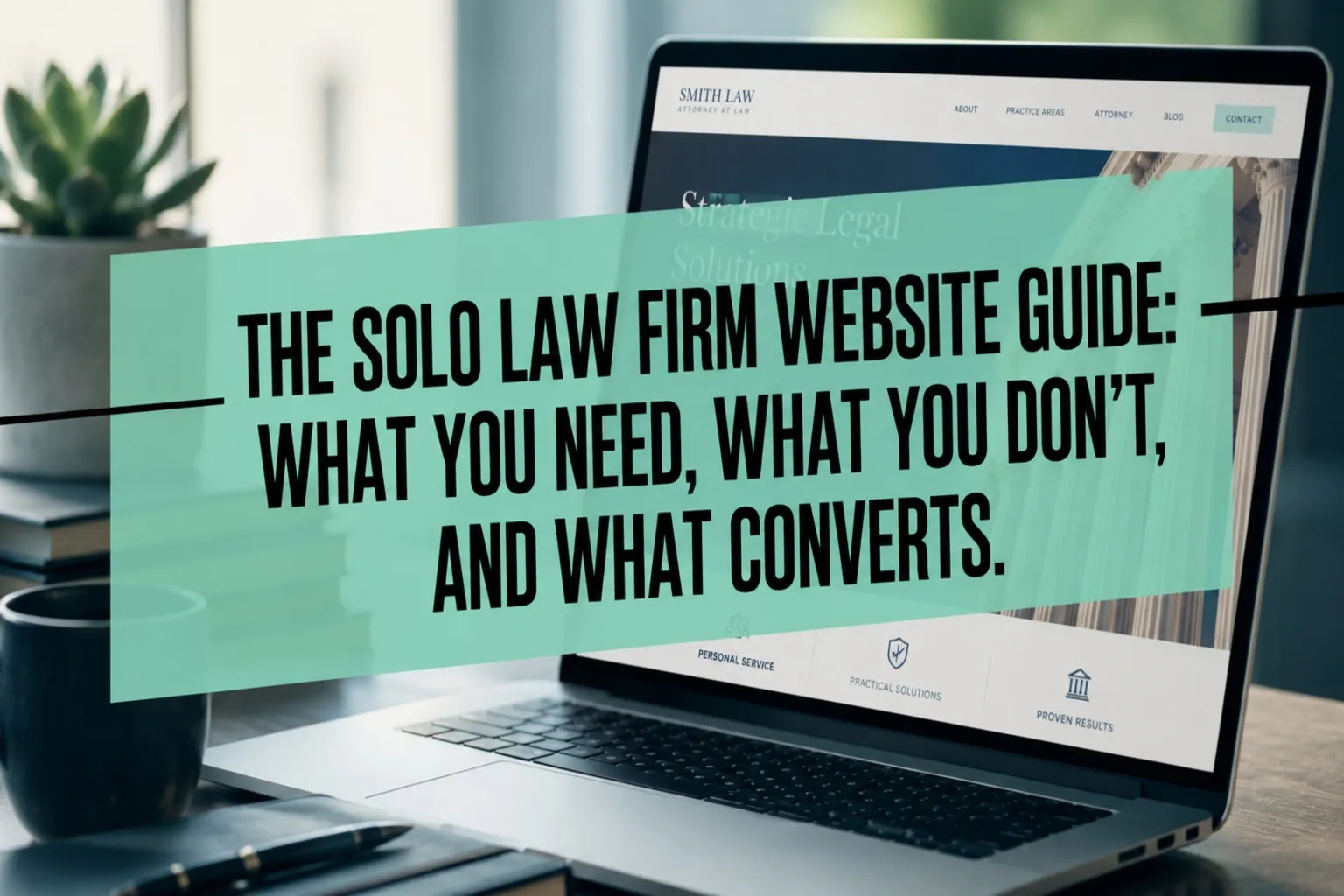The Solo Law Firm Website Guide: What You Need, What You Don't, and What Converts