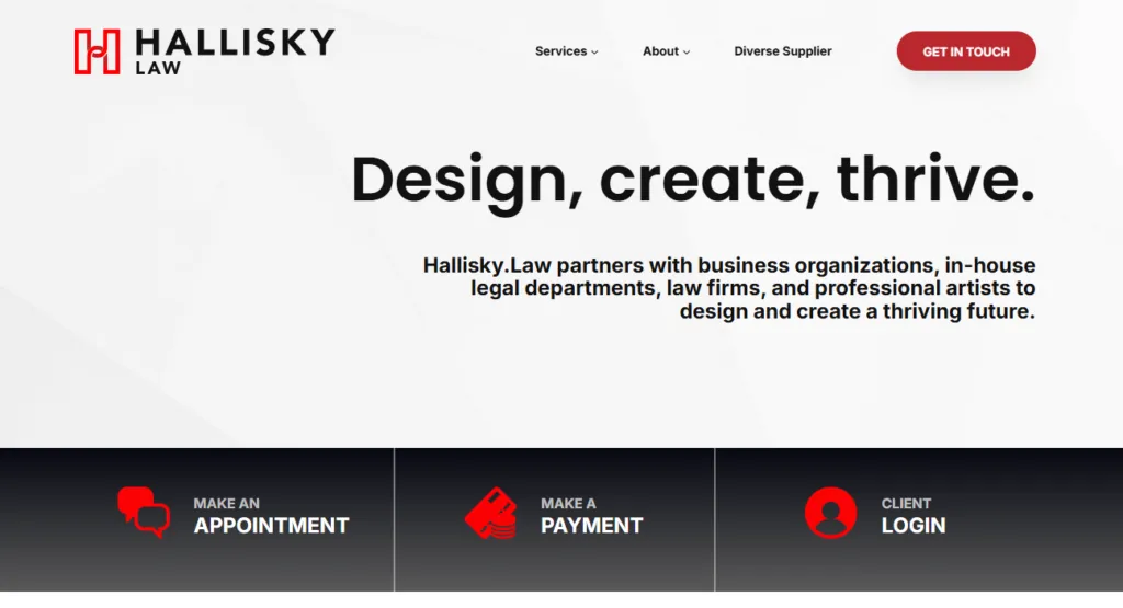 halllisky law website design