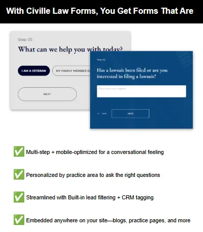 Civille Law Forms Email Example
