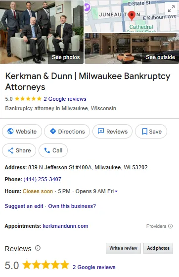 kerkman and dunn bankruptcy attorneys gbp