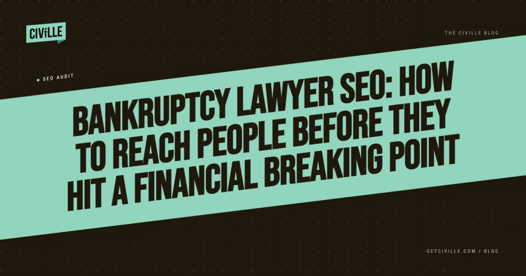 bankruptcy lawyer seo
