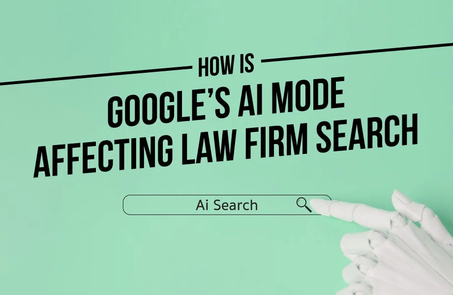 Green Background and Search Bar with Black How is Google’s AI Mode Affecting Law Firm Search Text