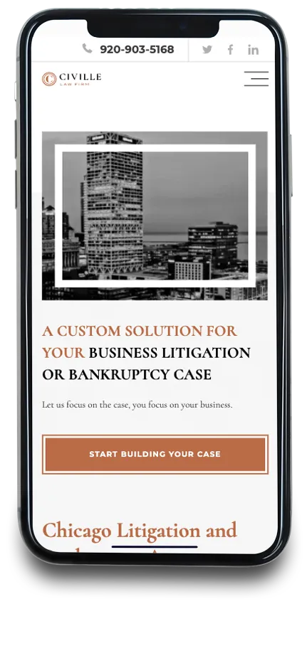 Mobile-first Law Firm Website