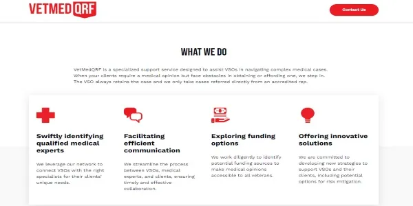vetmed qrf website