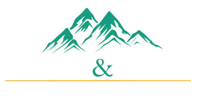 Logo featuring green mountain peaks above white and orange text reading "Desert & Mountain Advisory Group" on a black background.